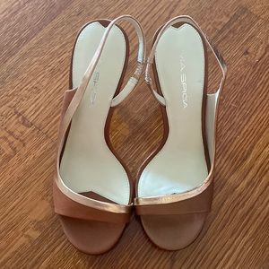 Via Spiga brown high heels. NWOT Size 6